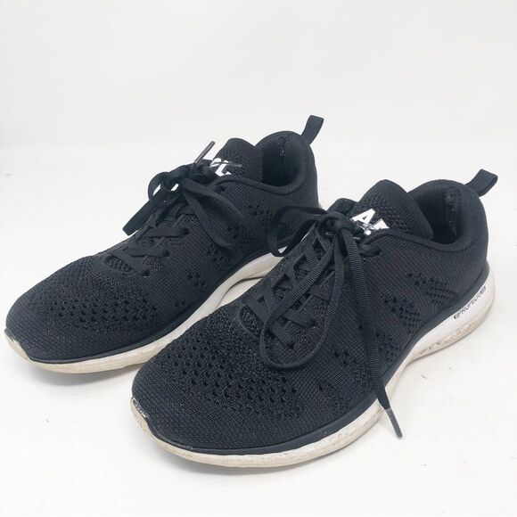 APL | Athletic Propulsion Labs Black White TechLoom Pro Sneakers Women’s Size 8 - Picture 4 of 11